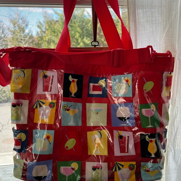 Xhileration Beach Poolside Tote Bag “Cocktails” - Beach tote 🌞 medium sized - Picture 2 of 5